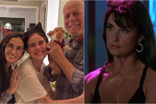 Hija de Demi Moore revivió el famoso bikini dorado que usó su madre hace 30 años en su icónica ‘Striptease’ y así luce