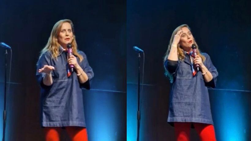 "Este cuerpo solo puede una funa a la semana": Natalia Valdebenito ironizó sobre polémica con Villouta en pleno show