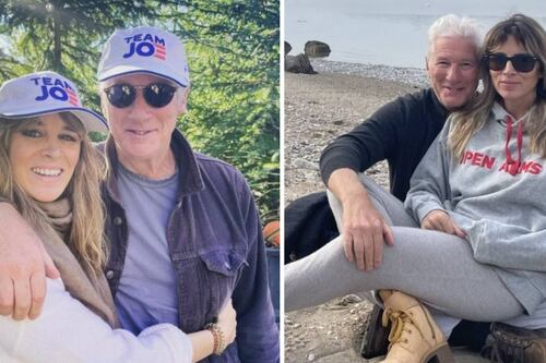 “Besando al abuelito”: Richard Gere reapareció con su esposa 30 años menor y desata burlas