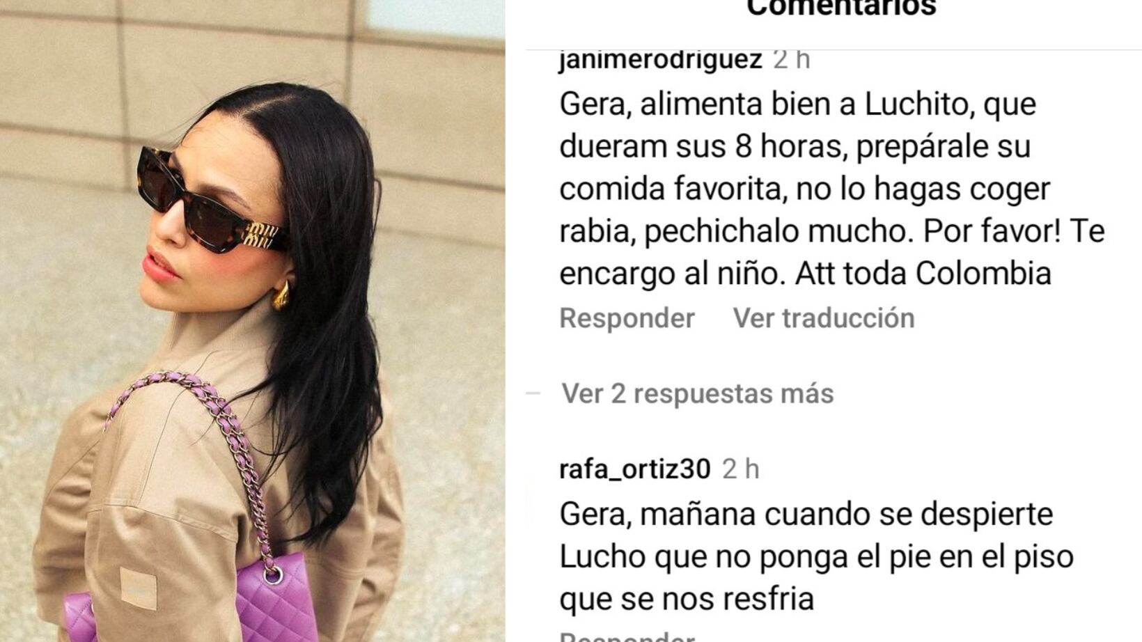 Los jocosos comentarios a esposa de Luis Díaz, Gera Ponce, para que lo cuide antes de la final