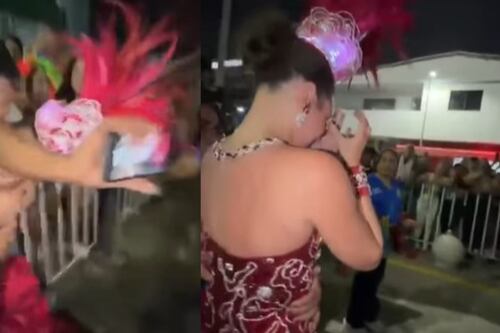 Reina del Carnaval de Barranquilla fue víctima de acoso por un hombre que intentó besarla a la fuerza