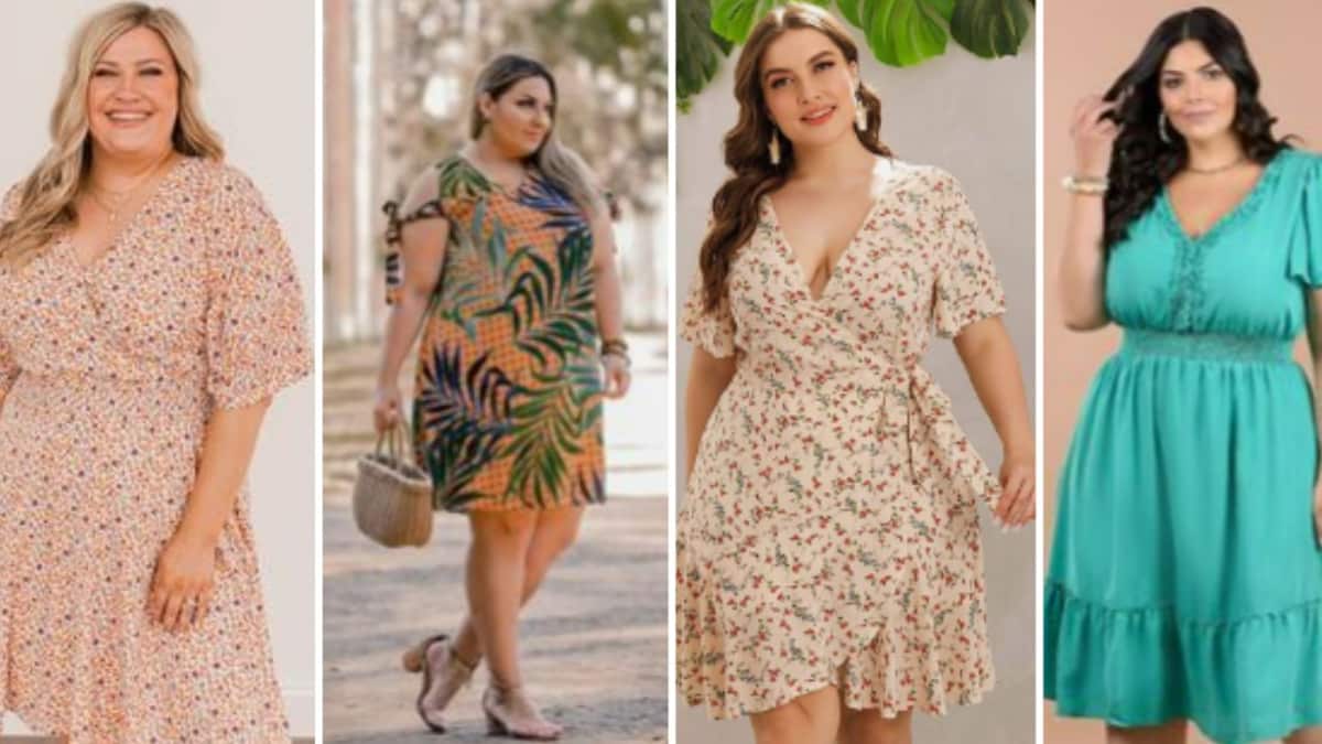 vestidos cortos de verano, mujeres Plus size