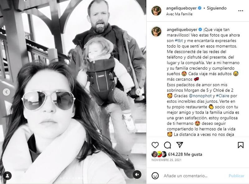 Angelique Boyer es una tía muy consentidora para sus sobrinos