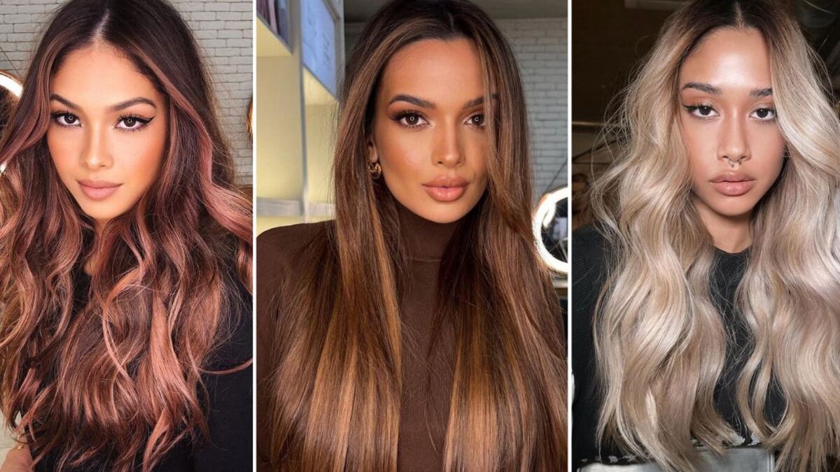 Tintes para morenas claras que iluminan el rostro