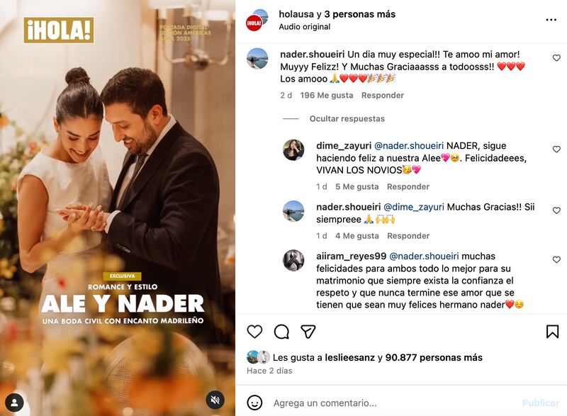 Alejandra Capetillo y Nader Shoueiry