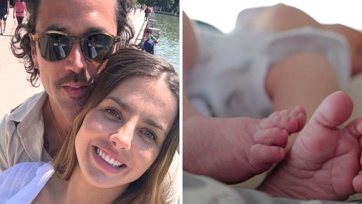 Michelle Renaud y Matías Novoa están felices por la llegada de su hijo.