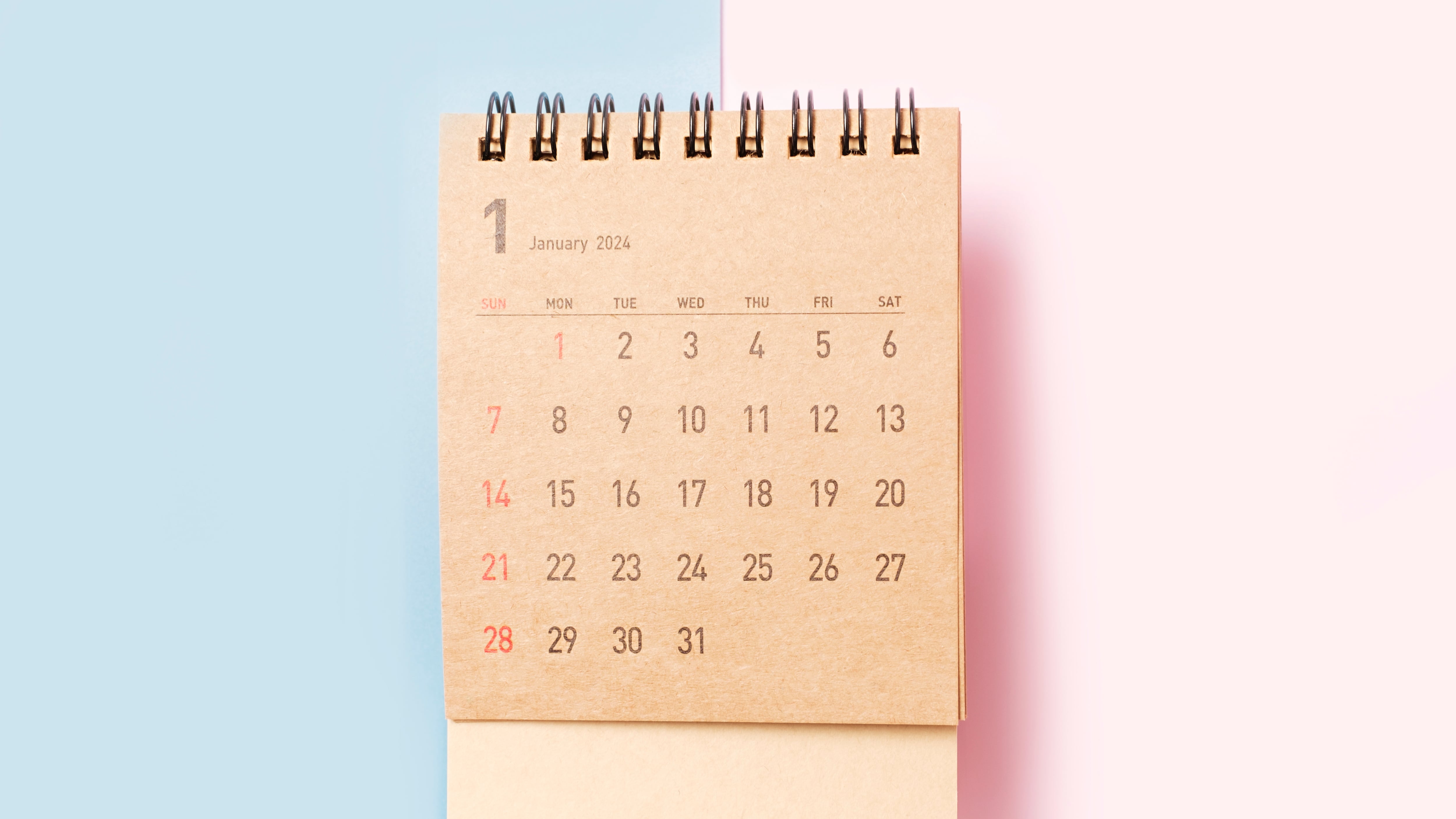 El calendario 2026 es igual al de 1987