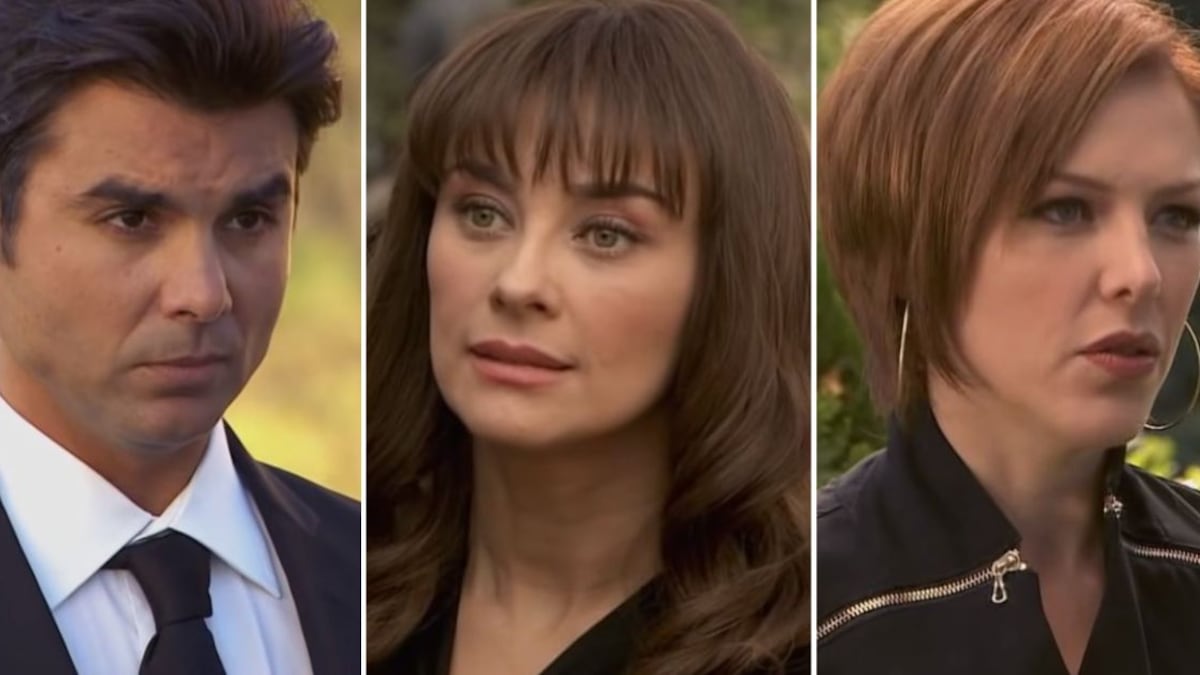 Jorge Luis Pila, Aracely Arámbula y Erika de la Rosa en 'La patrona'