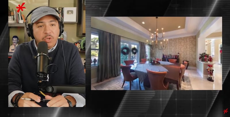 Imágenes de la mansión de Inés Gómez Mont y Víctor Álvarez Puga compartidas en el programa 'Pie de Nota'