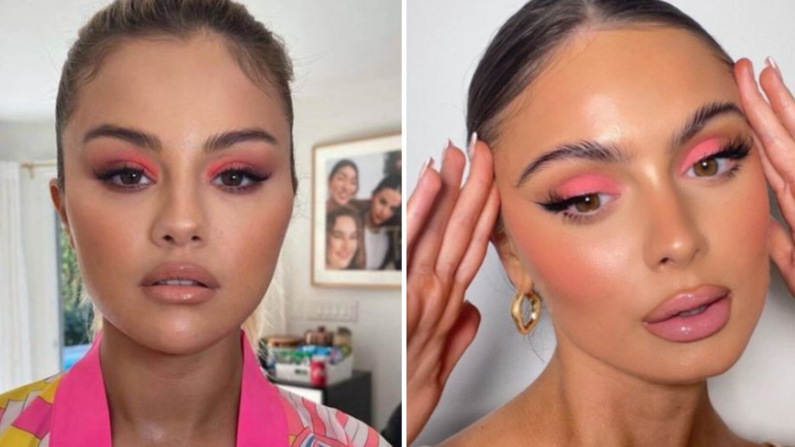 Maquillaje de ojos colorido 2024