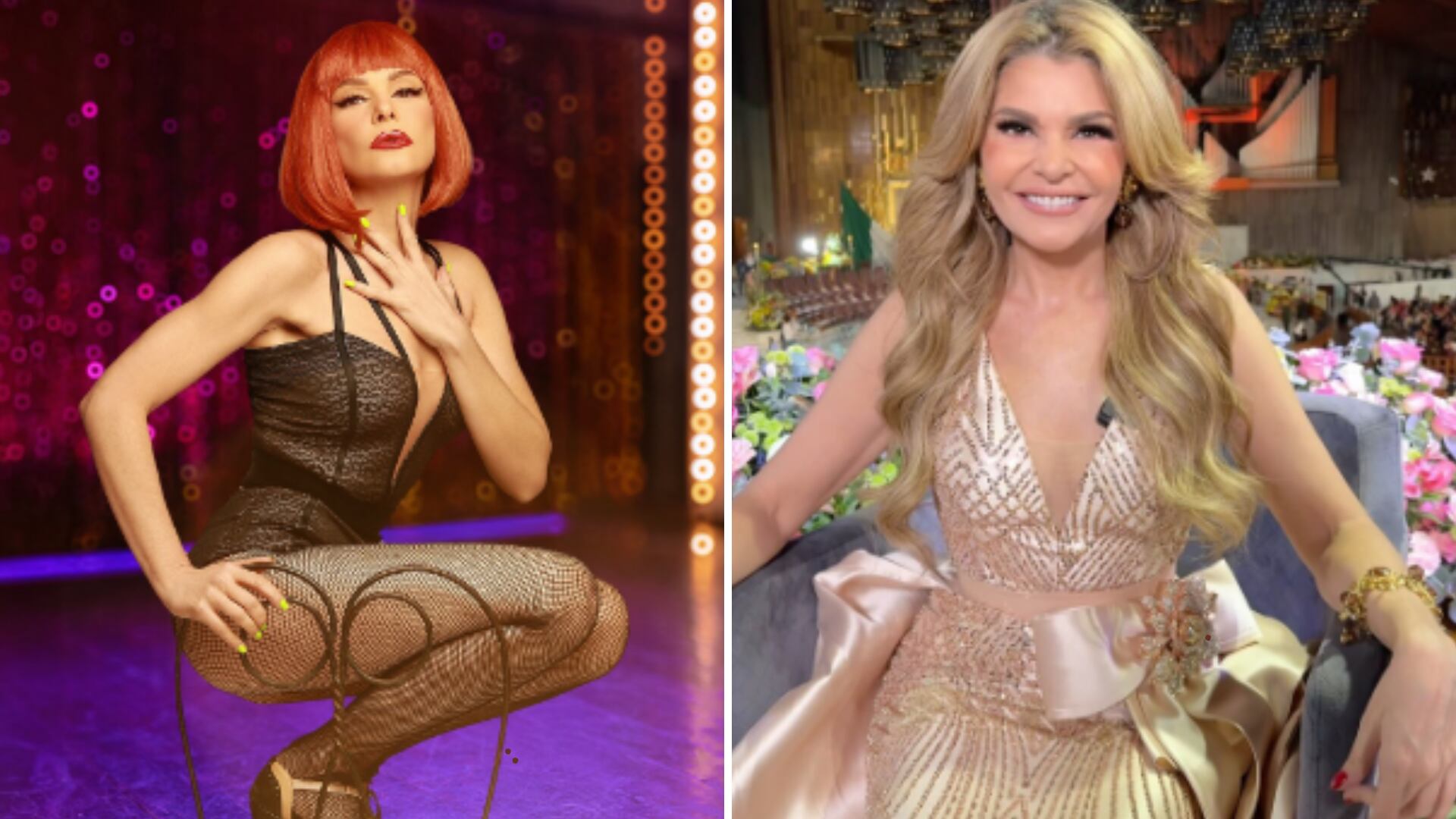 Itatí Cantoral sorprende con blusa de transparencia en su llegada a Guadalajara para el show de "Cabaret".