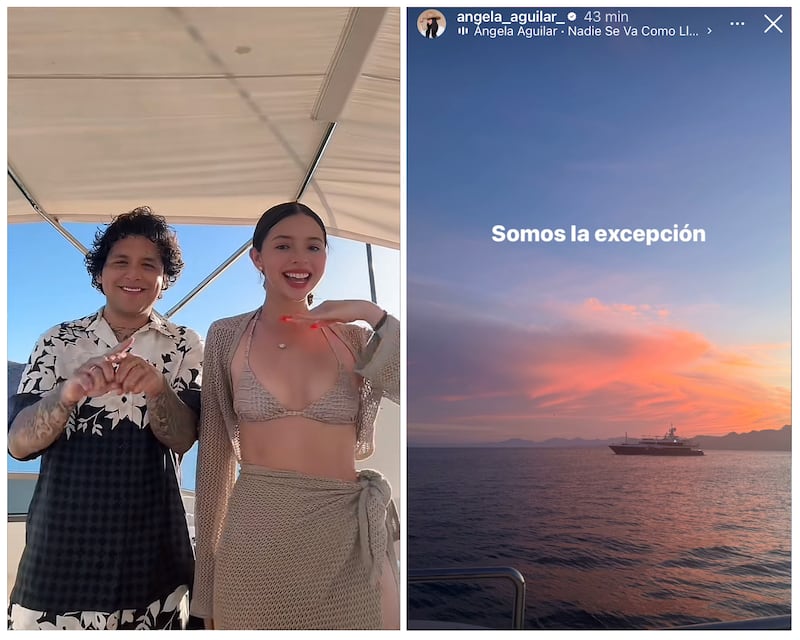 Ángela Aguilar y Christian Nodal