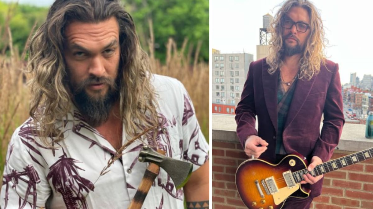 Jason Momoa apareció repartiendo agua en un vuelo.