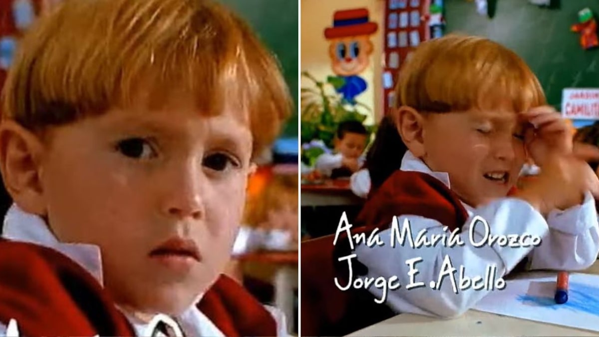 David Velásquez tenía alrededor de 3 años cuando grabó su escena para el cabezote de 'Betty, la fea'