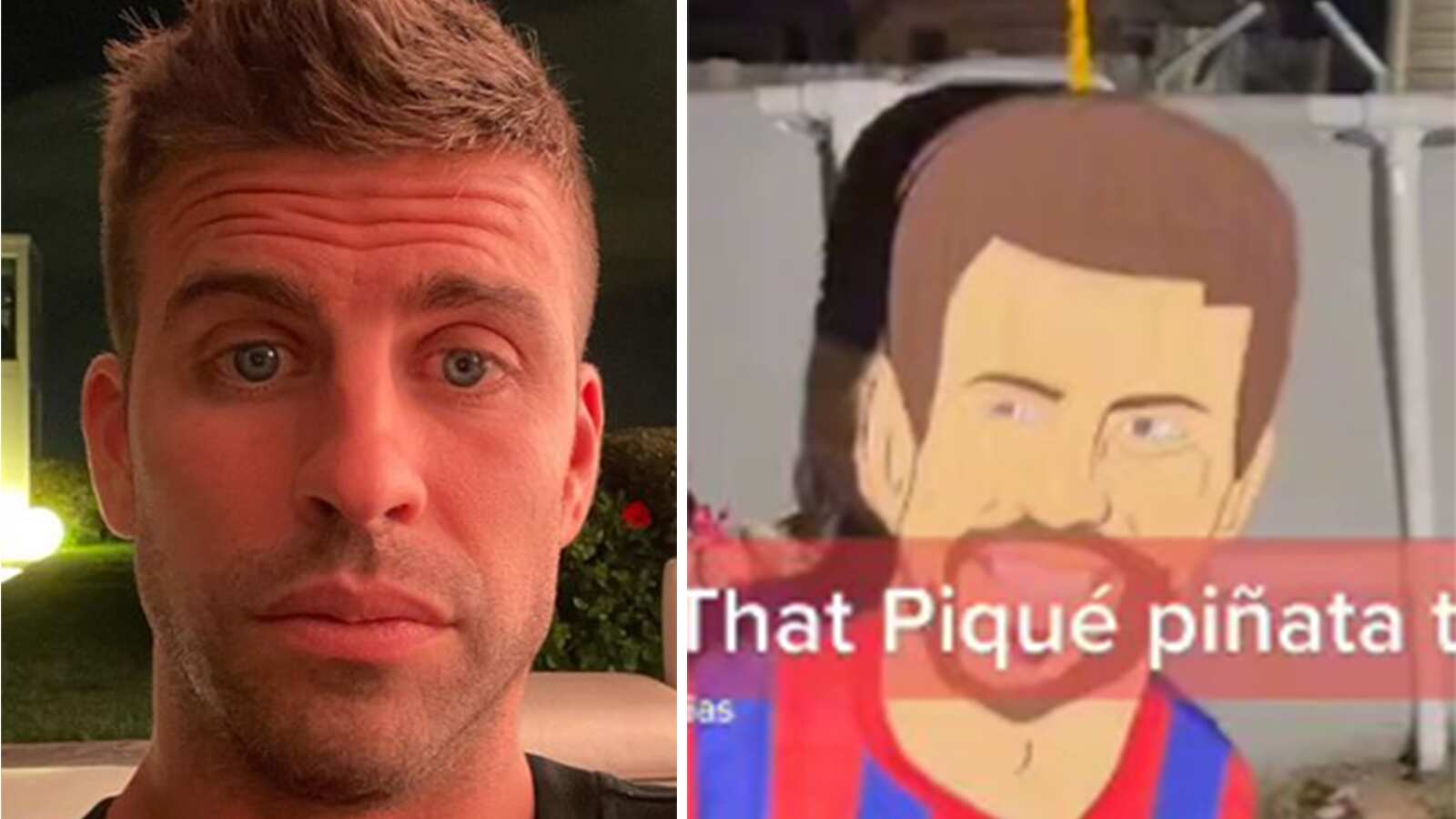 La piñata de Piqué se volvió tendencia en las redes sociales.