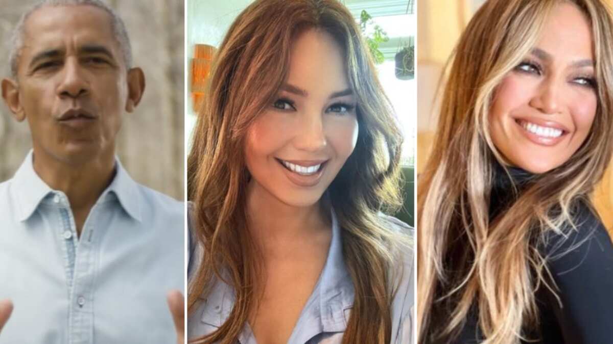 Thalía sorprendió al sacar a bailar a Barack Obama