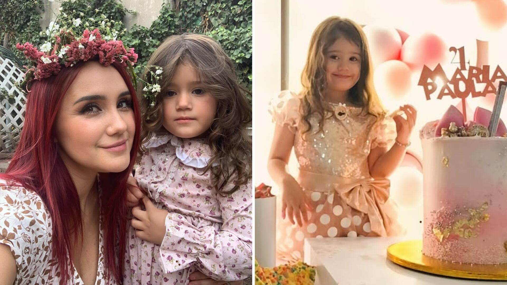 La pequeña María Paula, hija de Dulce María, debutó en la actuación al participar en el videoclip del tema "Ojalá", que su madre cantó junto al español Beret.