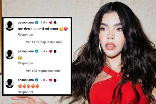 Peso Pluma envía romántico mensaje a Kenia Os: “Me derrito por ti”