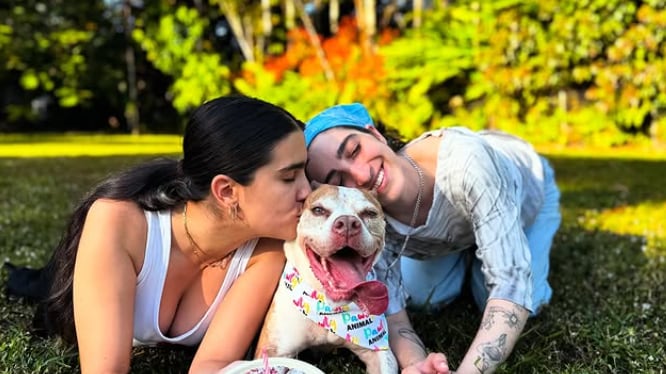 Emily Estefan y su pareja Gemeny Hernández Foto: Instagram