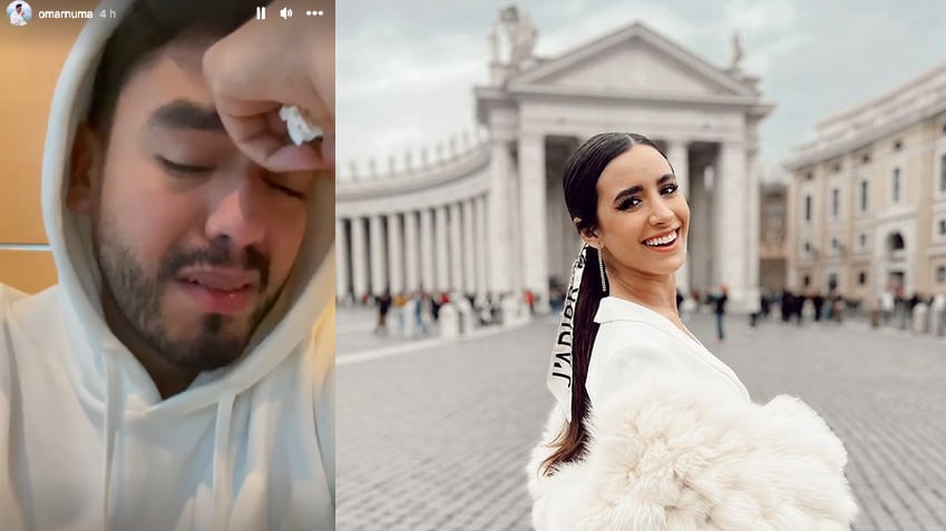 Omar Nuñez y Tammy Parra. Foto: captura Instagram.