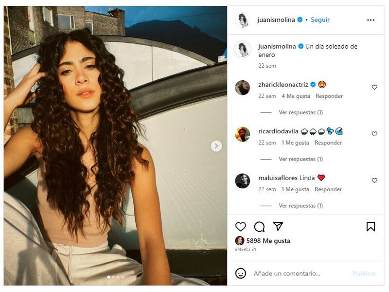Juanita Molina lleva varios años abriéndose camino en el mundo de la actuación