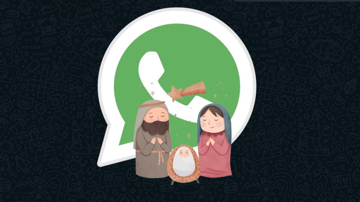 El pesebre no solo puede ponerse en casa, también en WhatsApp