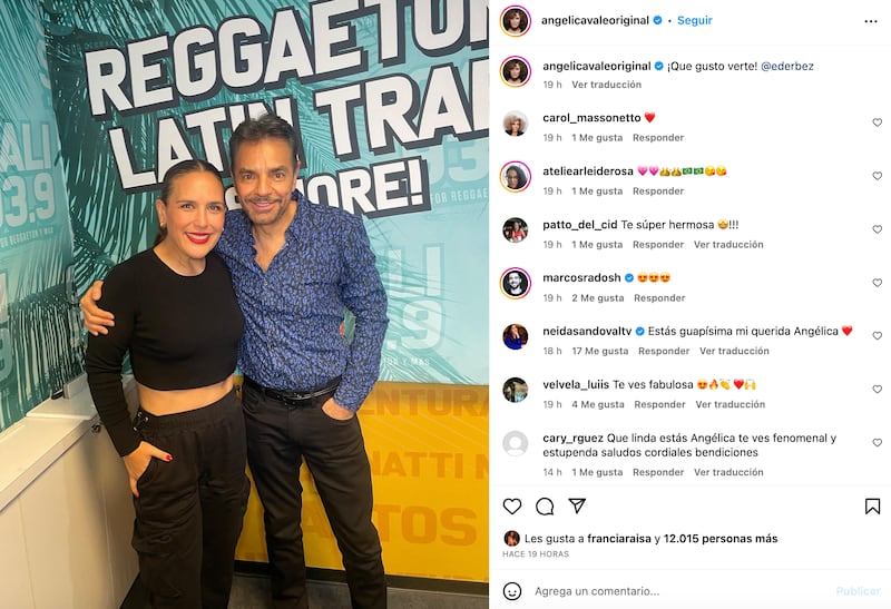 Angélica Vale y Eugenio Derbez