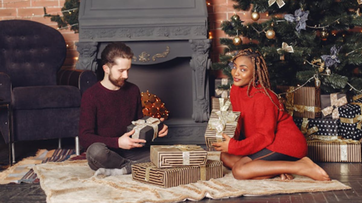 Navidad regalo pareja