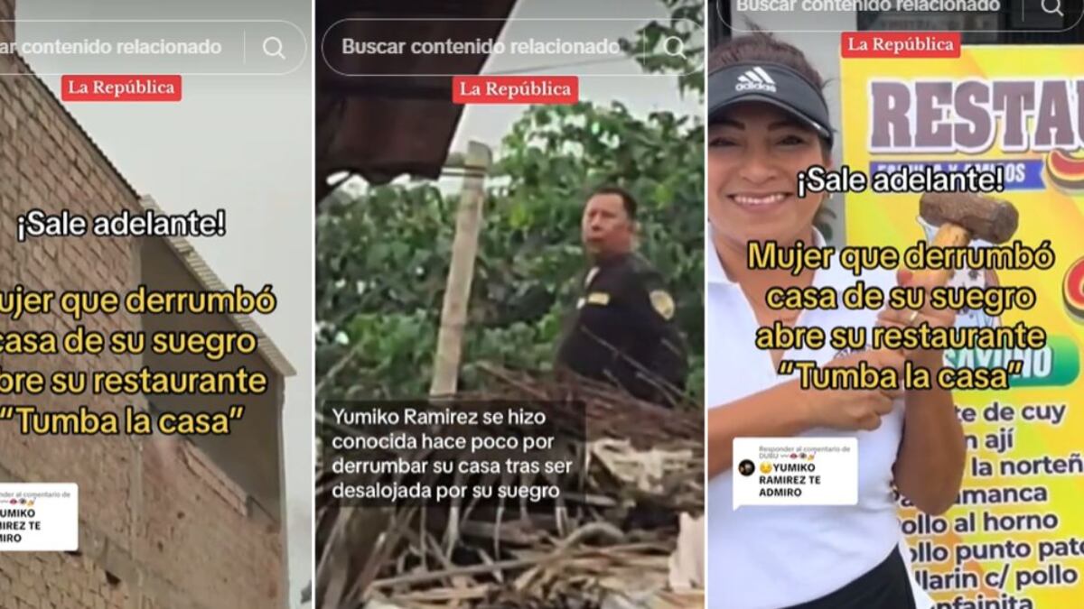 Mujer que prefirió tirar su casa antes que entregarla a familia de su ex, abrió restaurante “Tumba la casa”