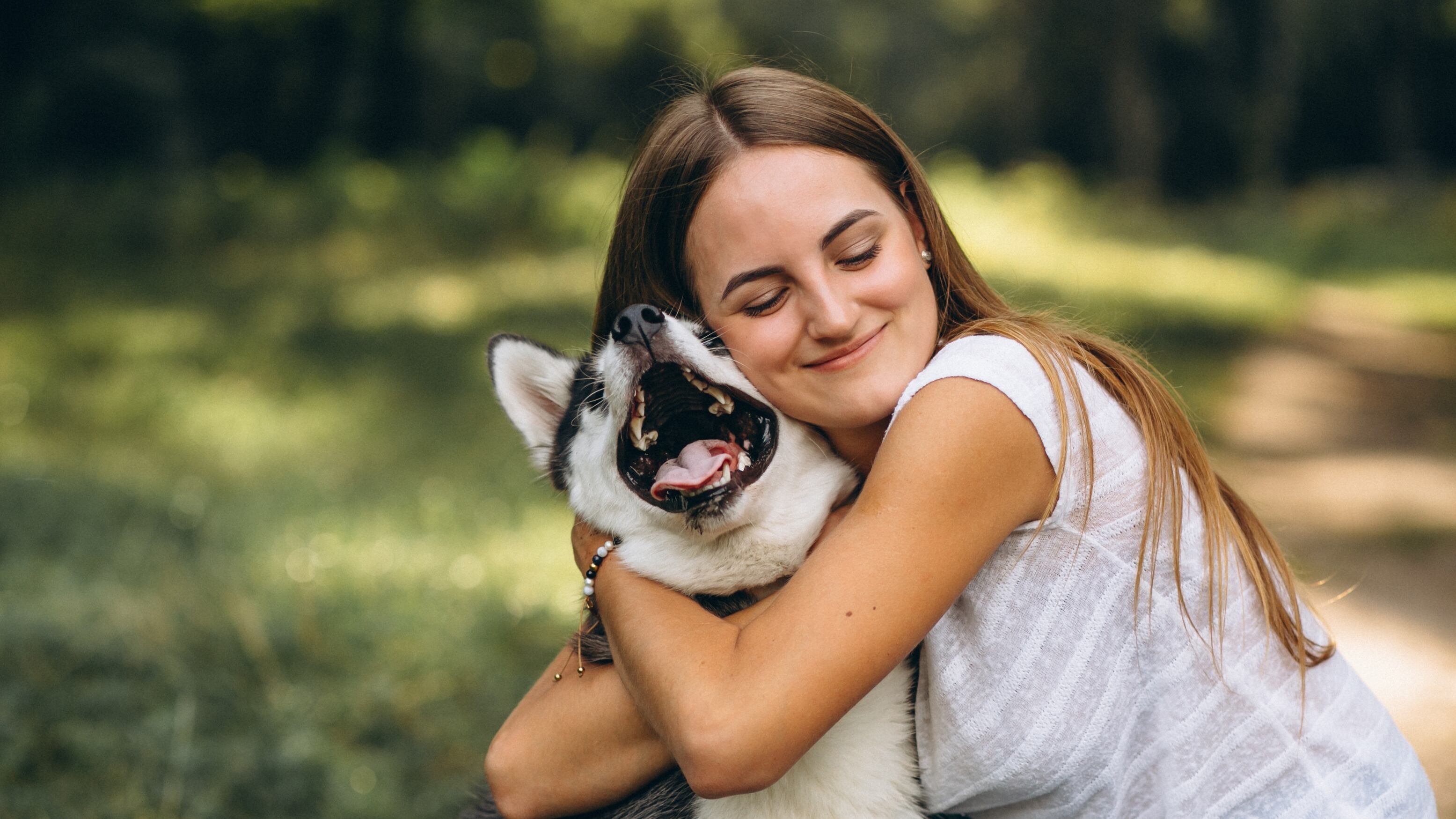 Mujer con su mascota