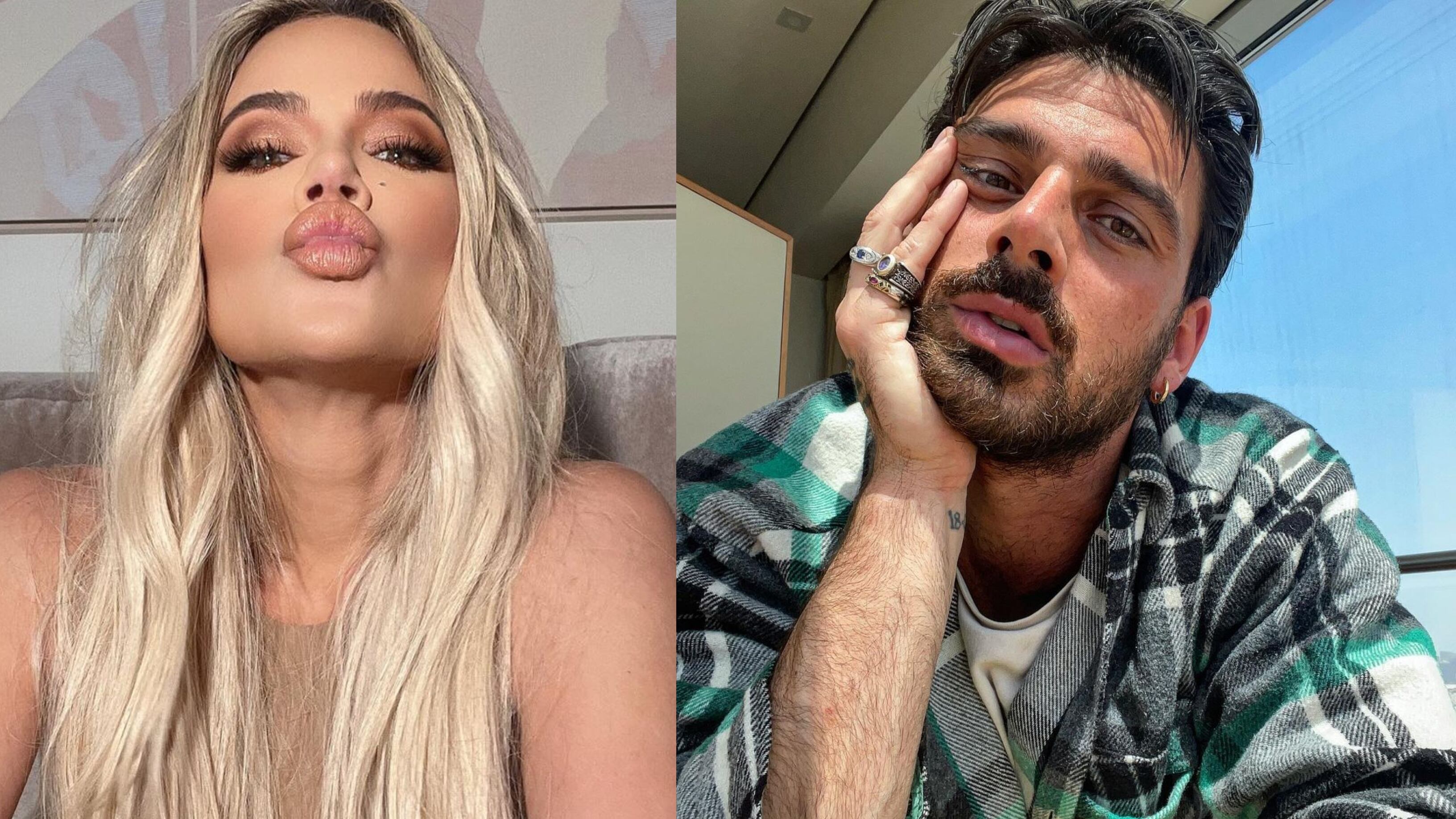 Khloé Kardashian y Michele Morrone fueron captados muy juntos en el Milan Fashion Week