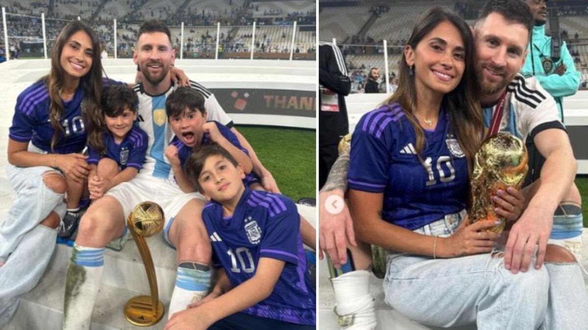 Messi es el esposo “perfecto” y esta foto después de ganar el Mundial lo prueba