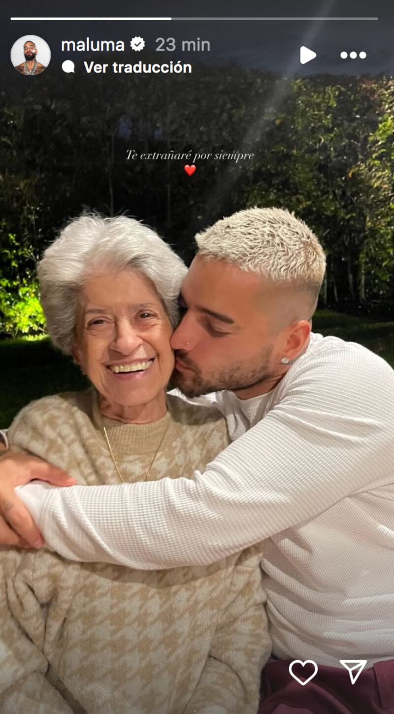 Maluma sufre la pérdida de un ser querido