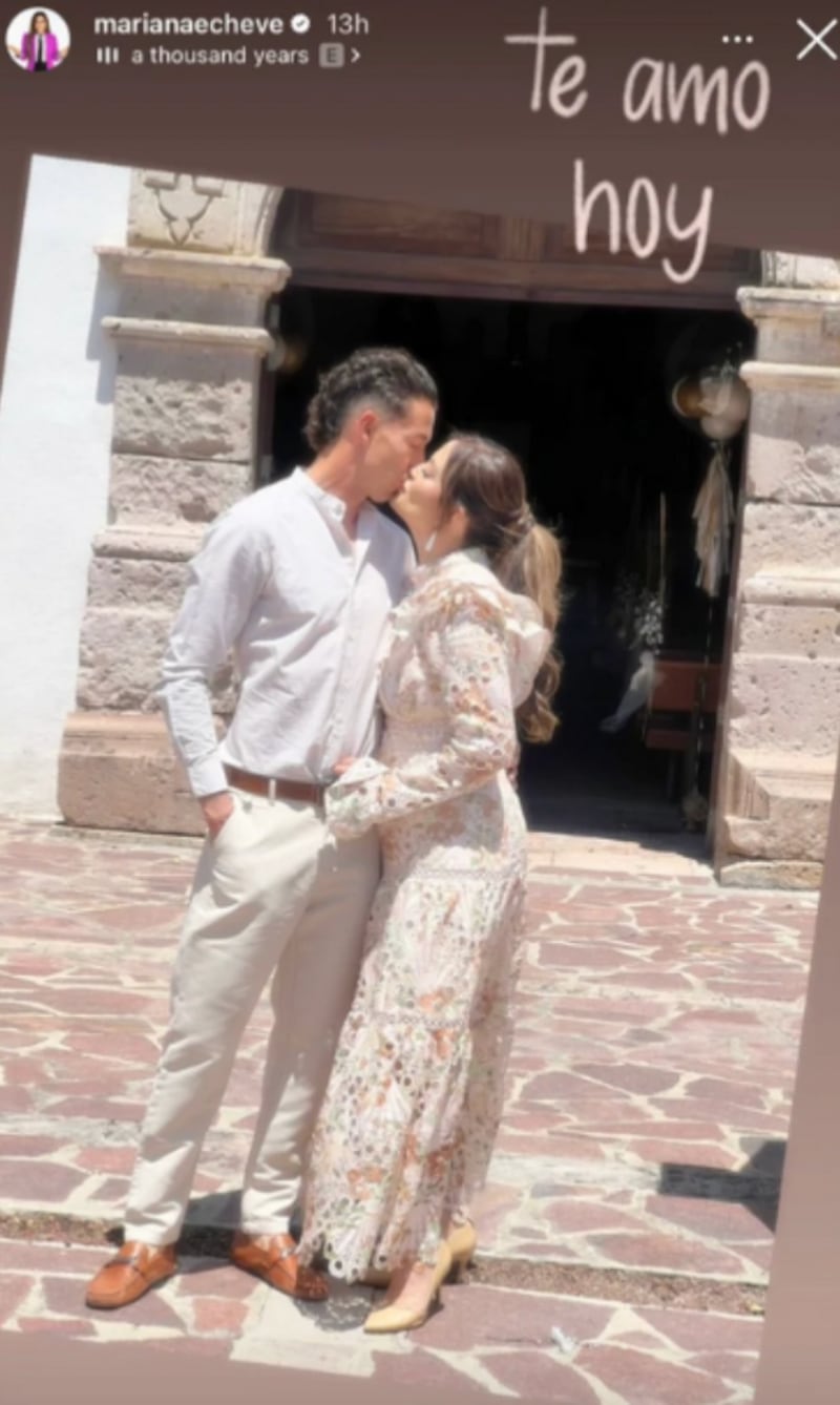 Mariana Echeverría celebró el bautizo de su hijo