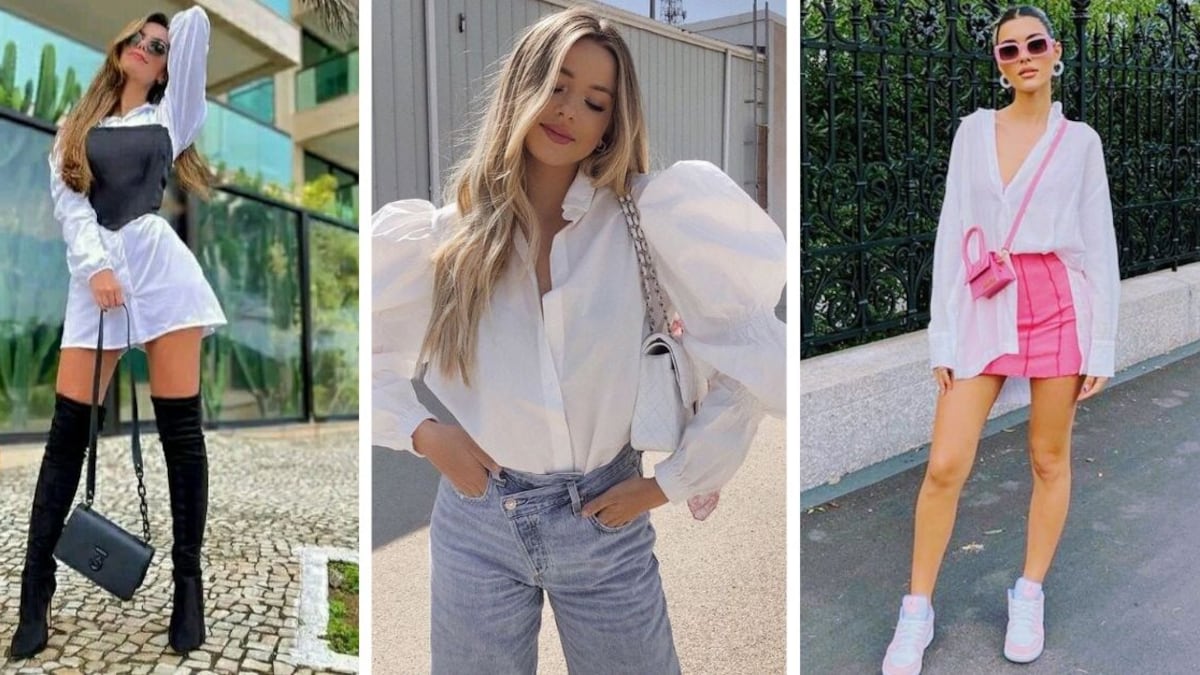 Outfit con camisa blanca