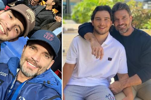 Hijo de Julián Gil se roba todas las miradas en la boda de su padre