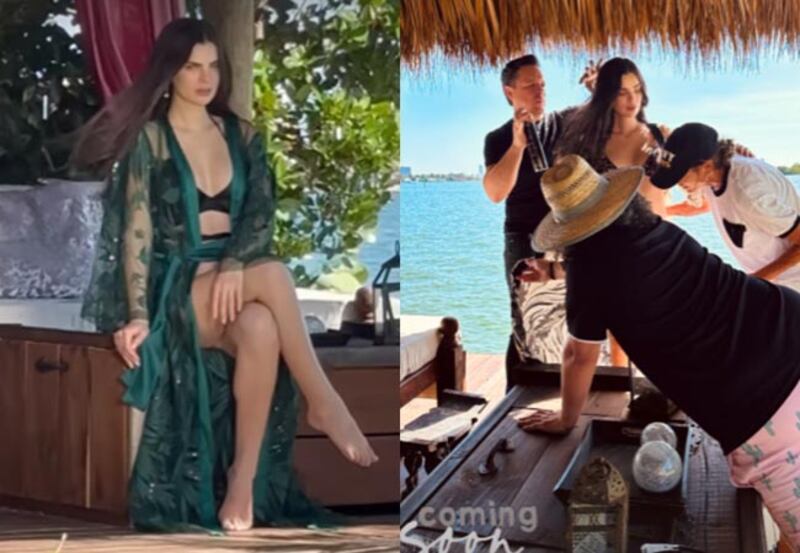 Nadia Ferreira reaparece luciendo su ‘baby bump’ en la playa en sesión de fotos