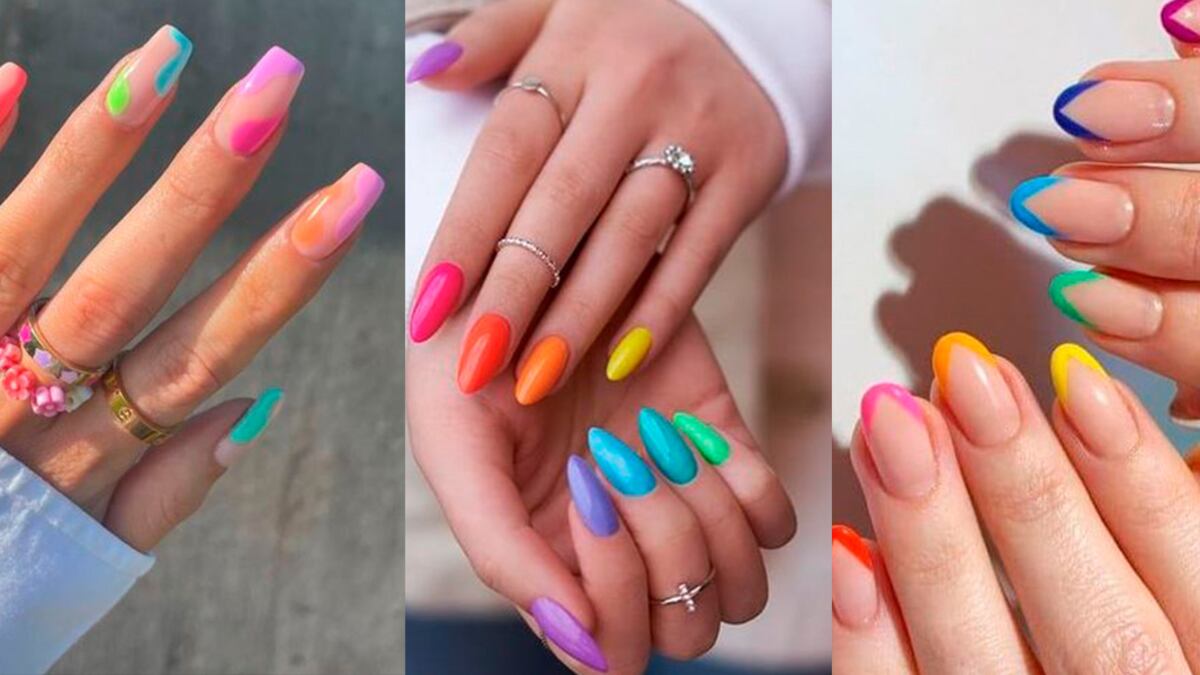 Las uñas neón son las más arriesgadas y modernas de todas, y existen muchas formas de llevarlas