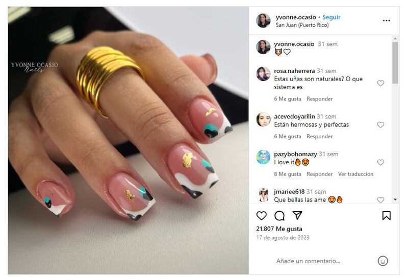 La manicura de animal print puede llevarse con estilo en cualquier temporada