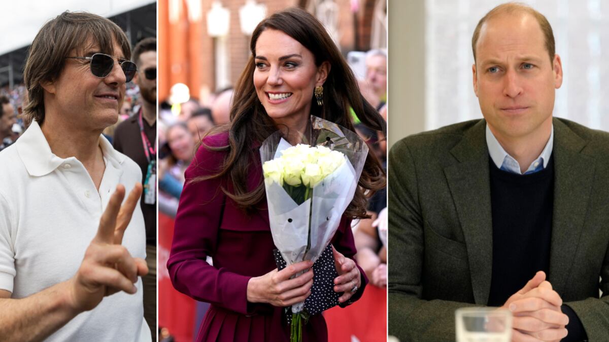 Tom Cruise, Kate Middleton y el príncipe William