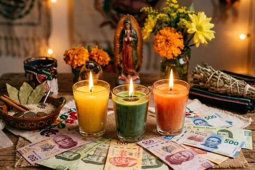 Tres veladoras y billetes: el ritual de Mhoni Vidente para atraer abundancia inmediata