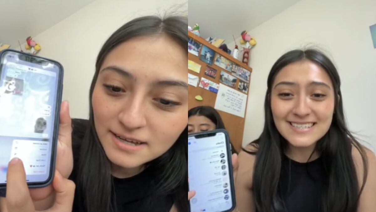 La tiktoker se volvió viral por criticar a WhatsApp por sus actualizaciones
