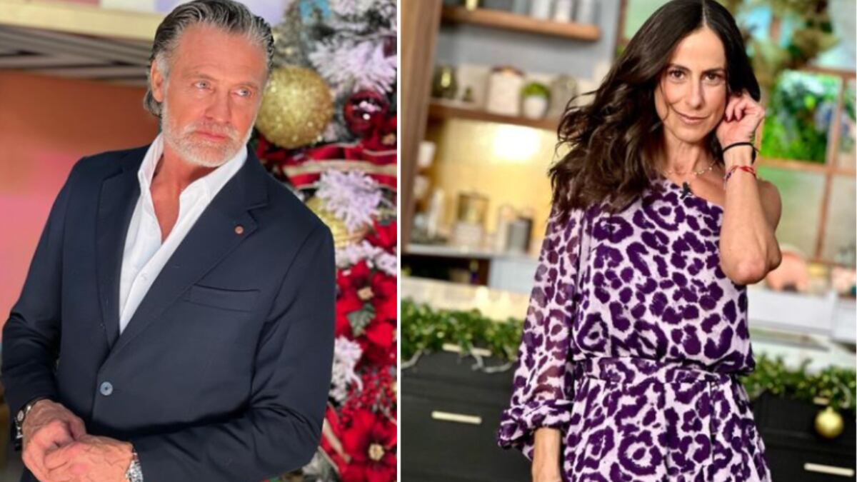 Juan Soler y Paulina Mercado disfrutan su amor.