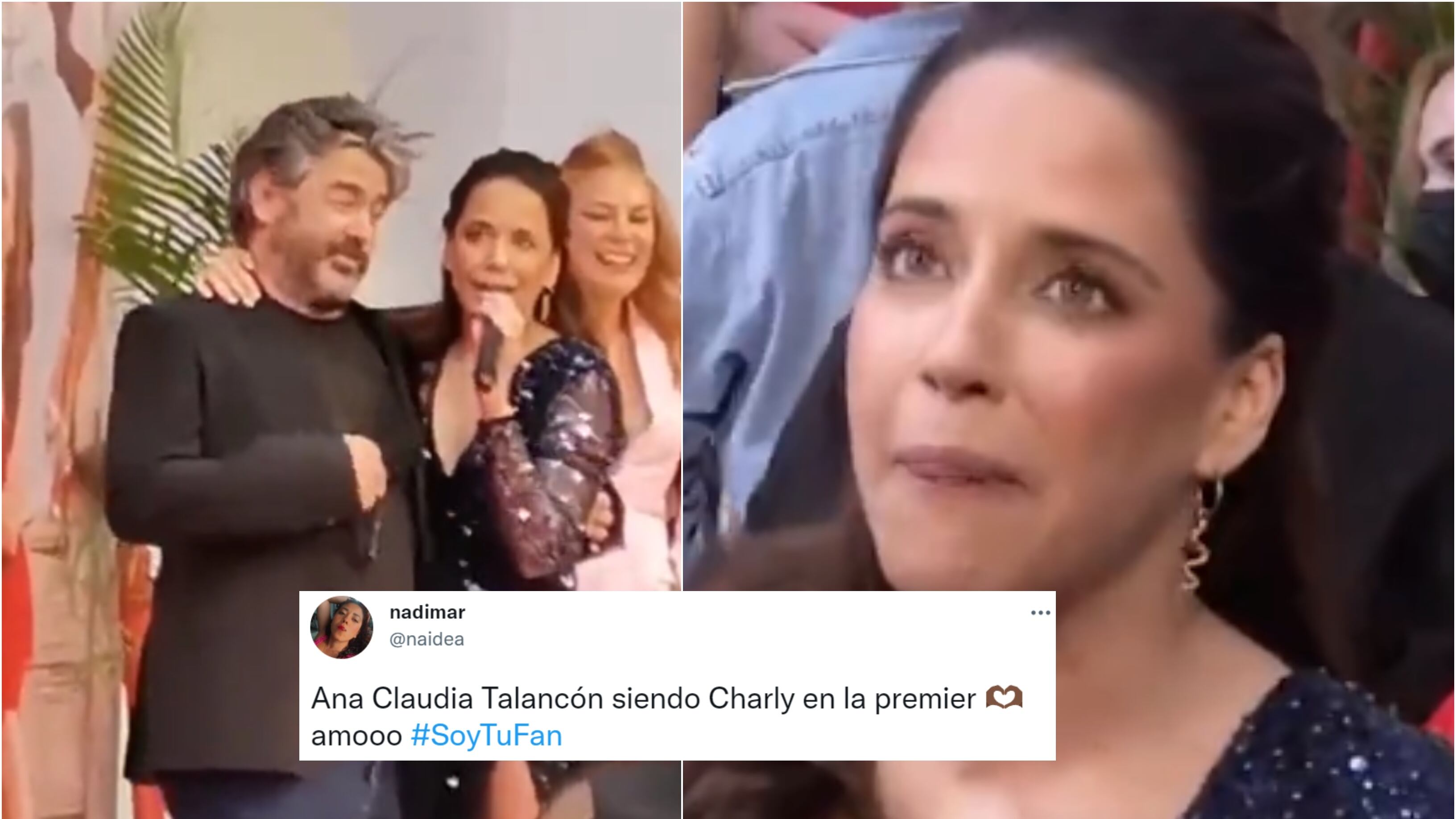 Ana Claudia Talancón no deja de ser blanco de burlas por su comportamiento en la premier de "Soy tu fan: la película"