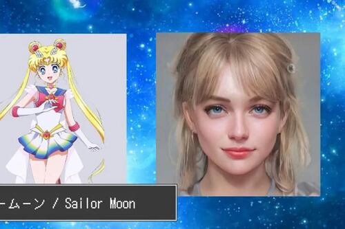 Sailor Moon y sus personajes así lucirían en la vida real según esta inteligencia artificial