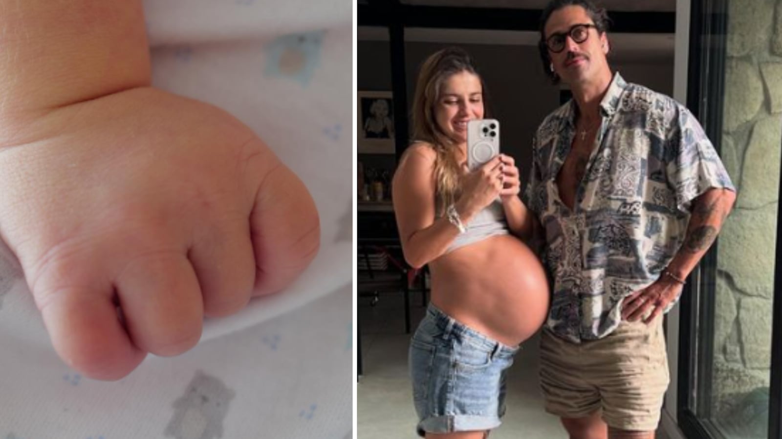 Michelle Renaud y Matías Novoa