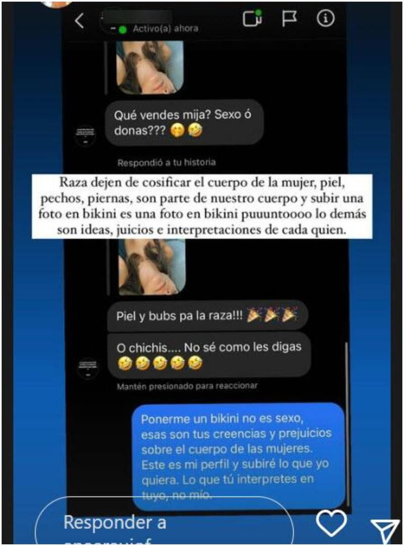 Ana Araujo se defendió de quienes la molestaron por vender donas en bikini