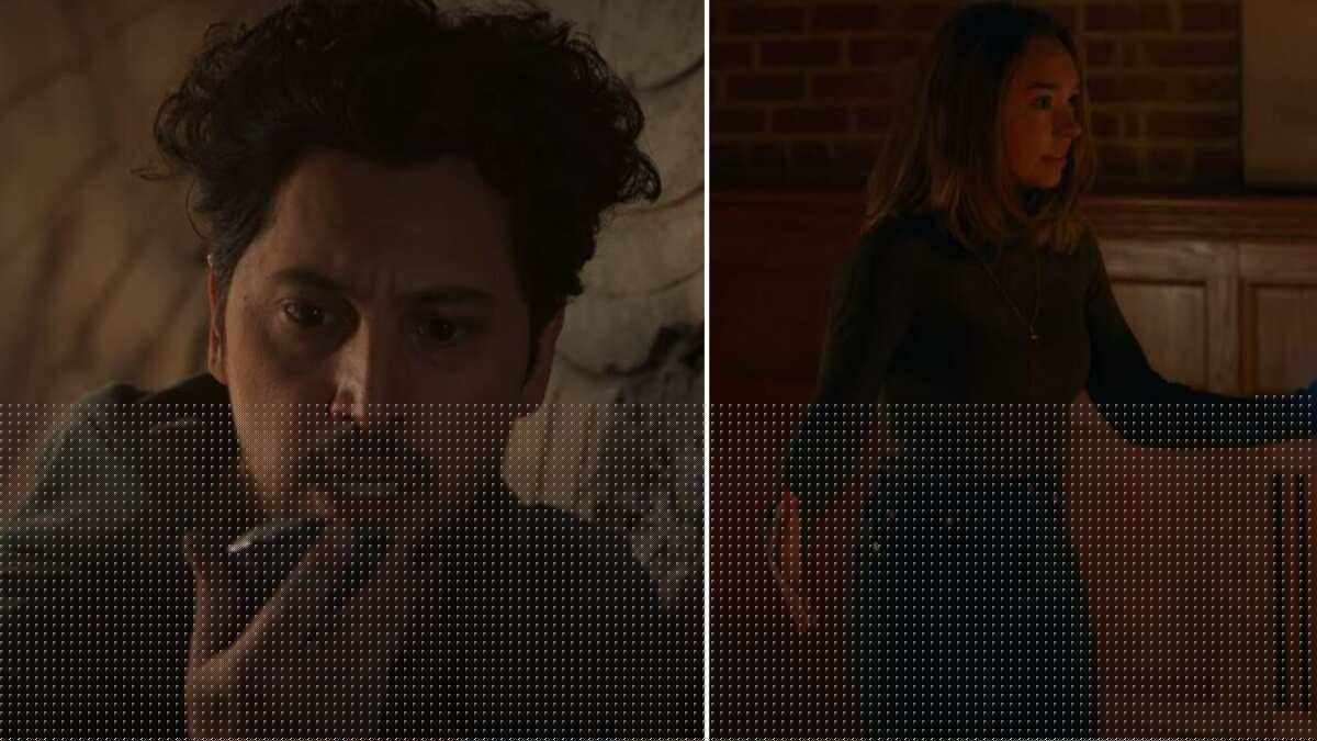 Eagan y Angelina con el zafiro omega en 'Manifest'