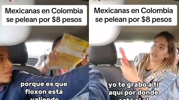 Viral: Mexicanas ‘hacen el oso’ en Colombia al pelearse por $2.000 pesos con un taxista