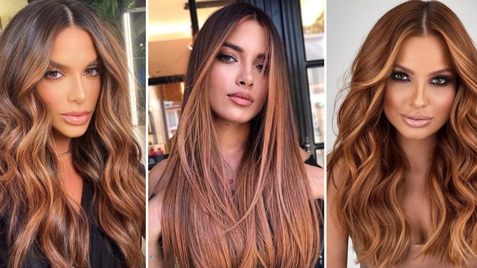 Mechas cobrizas para morenas